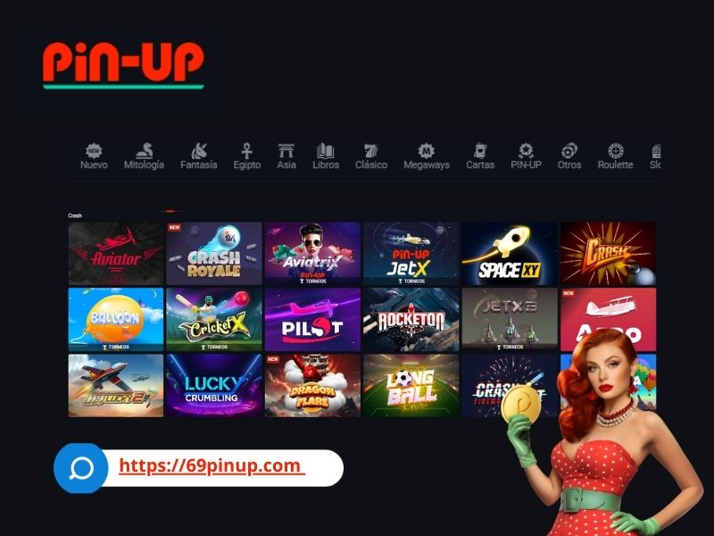Juegos para todos los gustos en el sitio web de Pin-Up casino