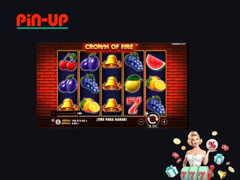 Características del slot Crown of Fire Pin Up