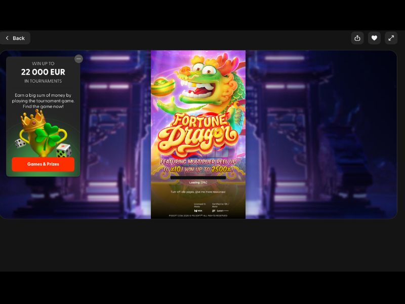 Fortune Dragon aus der Serie der Tierkreiszeichen-Slots von PG Soft