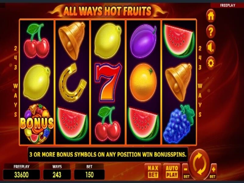 Jogar gratuitamente no slot All Ways Hot Fruits Pin-Up