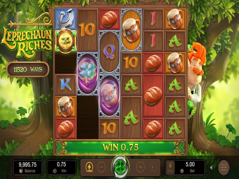Leprechaun Riches - jogo online por dinheiro Pin Up