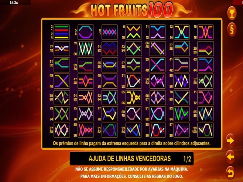 Jogar gratuitamente o slot Hot Fruits 100 Pin-Up