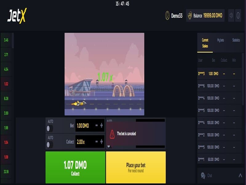 JetX — Jogos online Pin-Up
