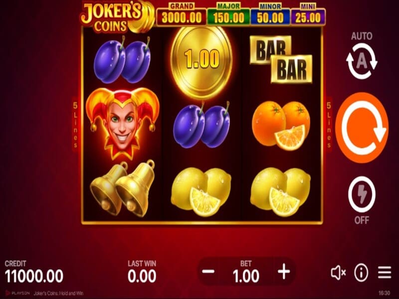 Joker Coins – Jogo por dinheiro online Pin-Up