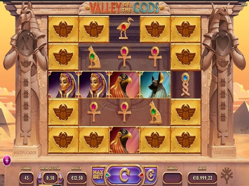 Características do slot Valley of the Gods Pin-Up