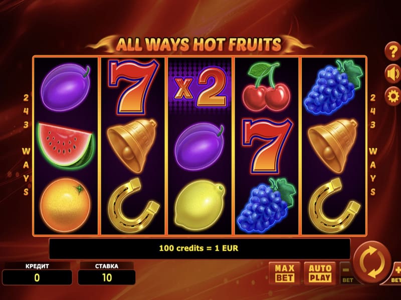All Ways Hot Fruits - онлайн игра на деньги Pin-Up