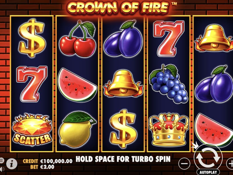 Crown of fire - онлайн игра на деньги Пин-Ап