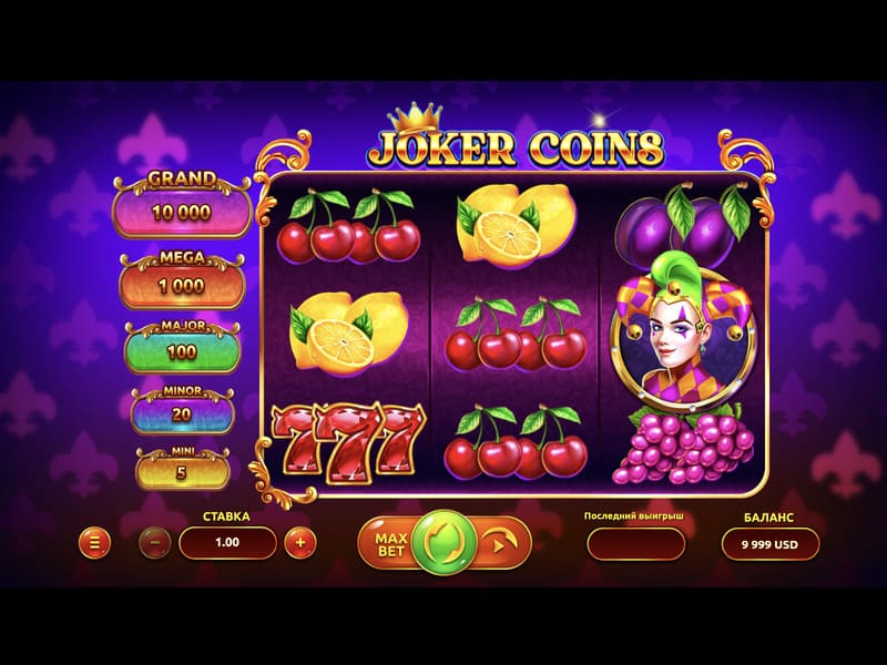 Onde jogar o slot Joker Coins