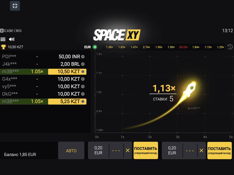 SpaceXY - онлайн игра на деньги Пин-Ап