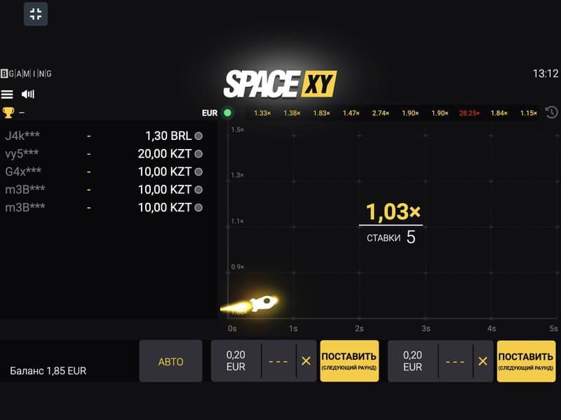 Играть бесплатно в SpaceXY Пин ап